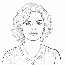 a realistic woman