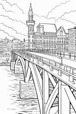 the destroyed lombard bridge in hamburg