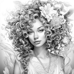 person with beautiful hair