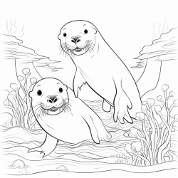 a underwater world filled with friendly jellyfish