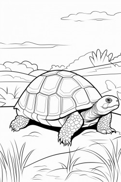 gopher tortoise by burrow