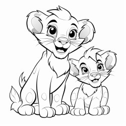 family cubs of ziraf