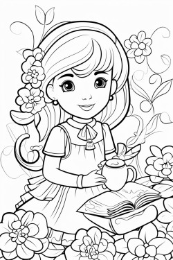 make a 20 page colouring dianasour book for kids