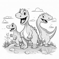 dinosaurios con escabadoras para ninos lindos