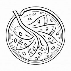 watermelon   coloring book for kids no color no shading