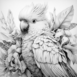 un insparable perroquet