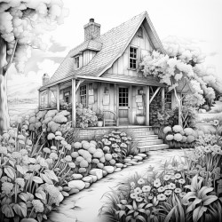 evening in a cottage