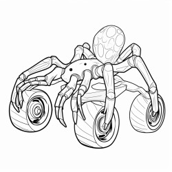 spider on roller skates