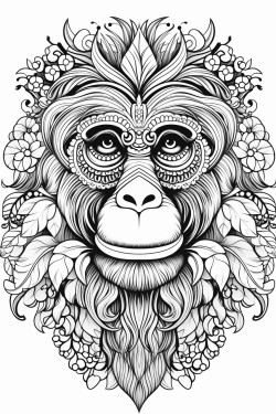 orangutan mandala