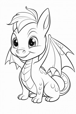 create a cute little dragon with unusual details with the ability of atmokinesis