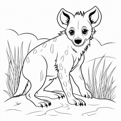 hyena hiding