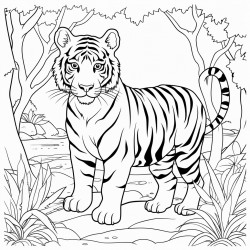 tiger in the forest