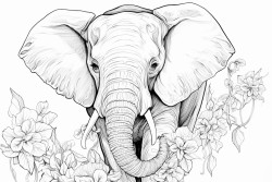portrait dun lphant dafrique