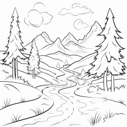 a path leading through mountains