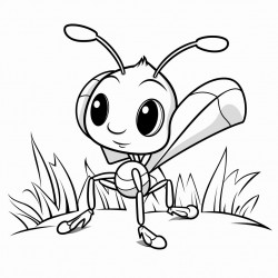 an ant in the forest