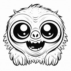 monster pop smile sloth 90s
