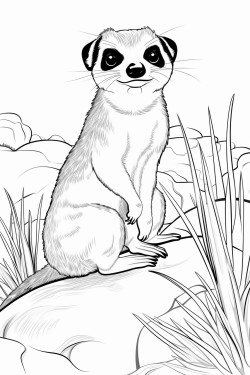 suricate em seu habitat