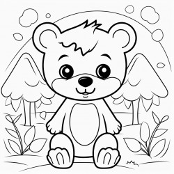 cute simple coloring page