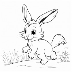 rabbit running