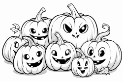 halloween style pumpkins