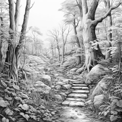 en un bosque