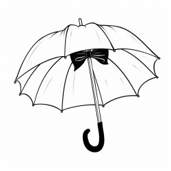 umbrella with bow