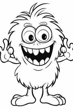monstre qui fait peur a un enfant