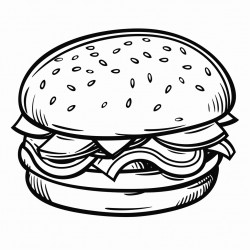 a simple hamburger