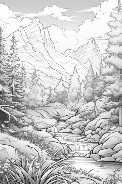 i want to color mountains