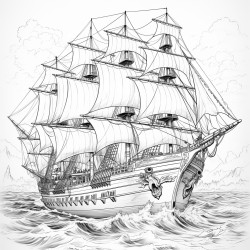ship on the ocean
