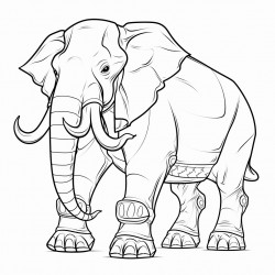 big strong elephant centaur