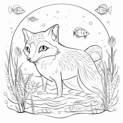 fox and fish