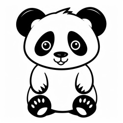christmas panda bear