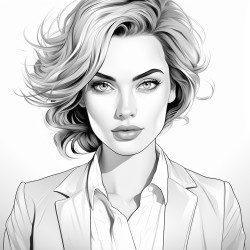 business woman turned to the side face not visible