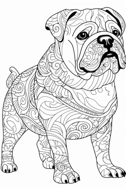 un bulldog anglais endormi