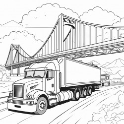 bridge logistics in a cool font