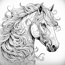 a horse