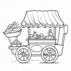 cotton candy cart in old street