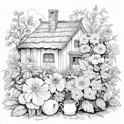 cozy french antique flowers