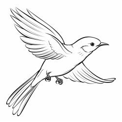 a bird flying