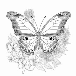 butterfly floral