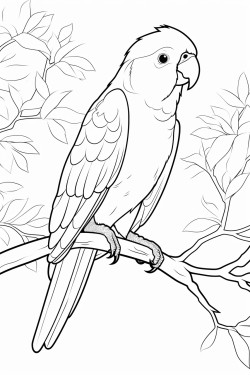 parrot sitting on a branch