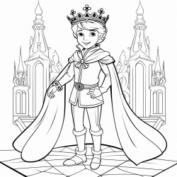 prince vivant dans un chteau avec le roi et la reine