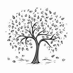 falling leaves from a tree