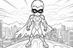 superhero in alienworld