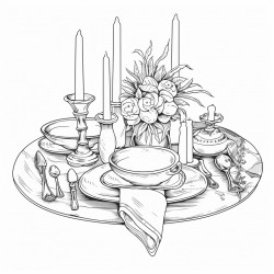 formal table setting