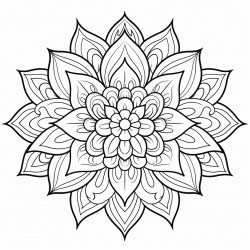 a beautiful lotus flower mandala