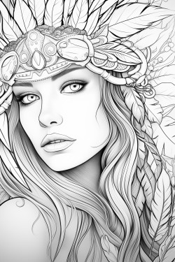 create a colouring page from image