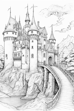 sorcire avec chateau en fond