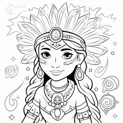 create an illustration that celebrates native american culture and traditions throu